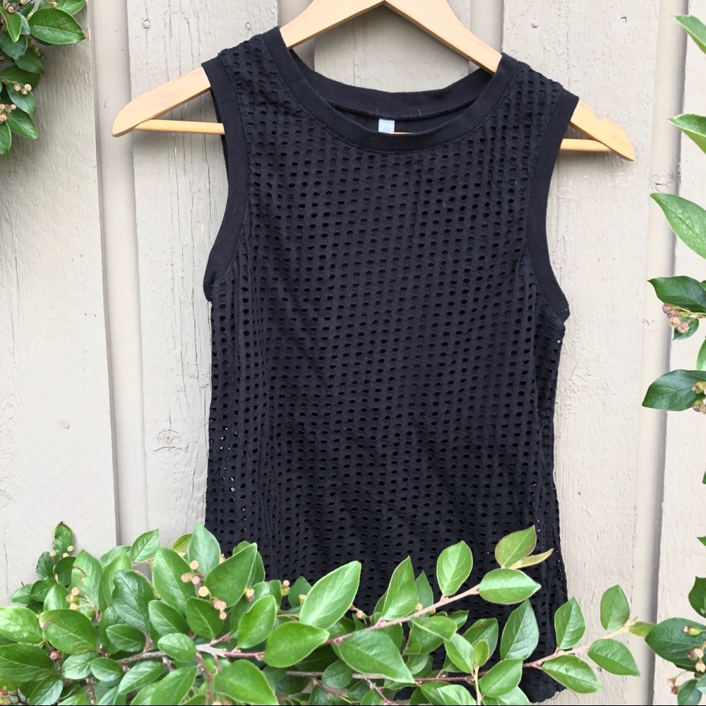 Fabletics Bryce Layered Tank Black Size Small